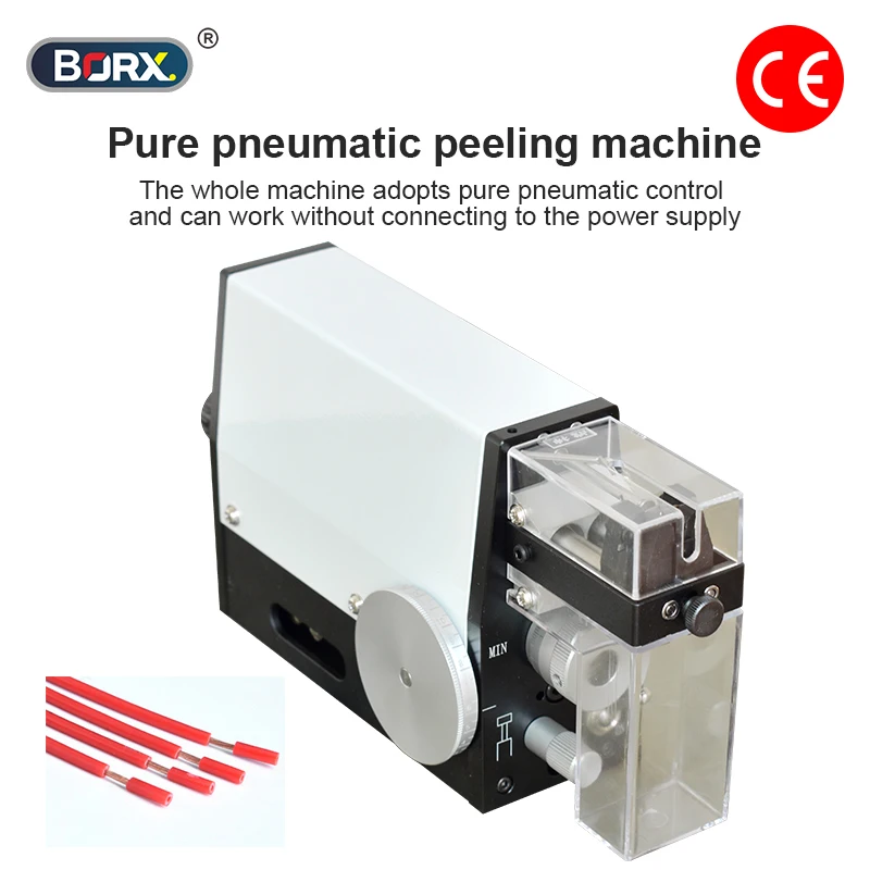 BORX 1-20mm Induction Pneumatic Peeling Machine, High Precision, Used For Pvc Pc Single Core Cable Solid Wire Stripping Machine