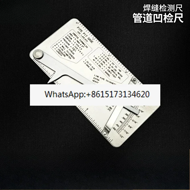 

3PCS Mine welding inspection ruler, pipeline inspection ruler, pipeline concave inspection ruler