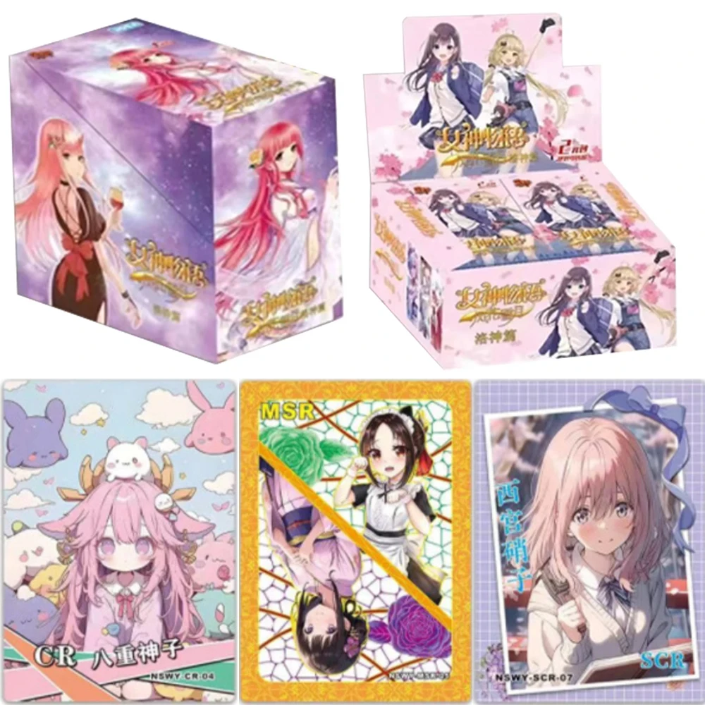 Cartes de collection périphériques Anime, série Goddess Story, cadeaux jouets, arc-en-ciel, chapitre Fenghuaxueyue