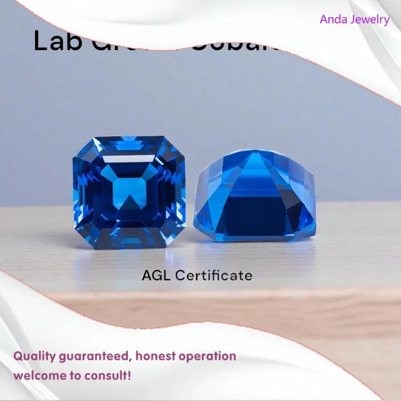 

Кобальтовая шпинель, выращенный в лаборатории драгоценный камень, огранка в виде синего камня для подвесок, серег, ювелирных изделий, изготовления своими руками