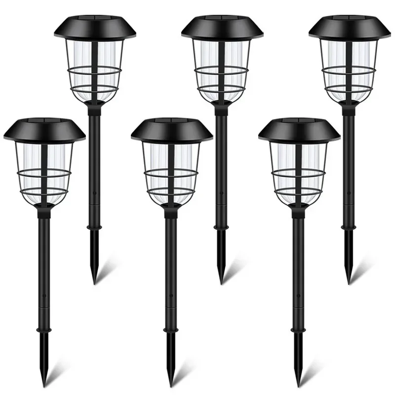 LED Solar Outdoor Pathway Lights Tungsten Filament Bulb Solar Path Walkway Lighting Waterproof Landscape Yard Lawn Driveway