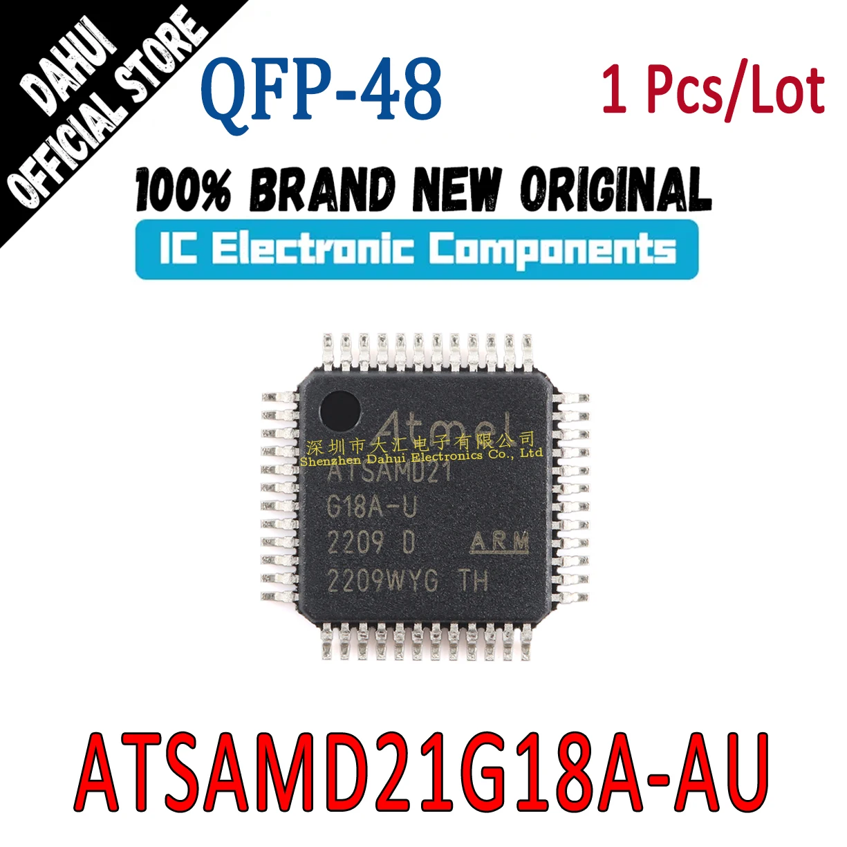 

ATSAMD21G18A-AU ATSAMD21G18A ATSAMD21G18A-U TQFP-48 SMART ARM microcontroller chip IC New original