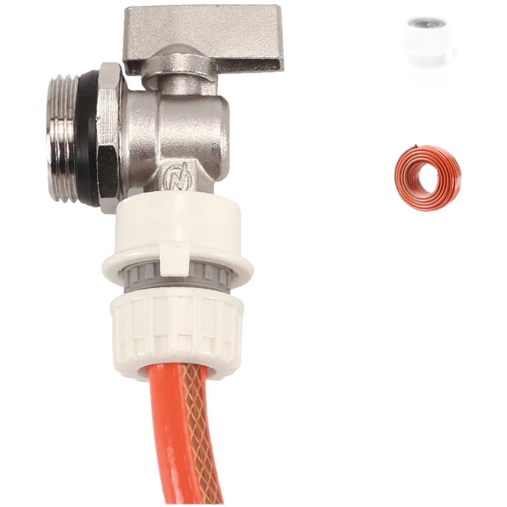 1 Inch Copper Hvac Drain Valve For Floor Heating Radiator With Cleaning Spray Home Heating System Pipe Drainage Repair Accessory