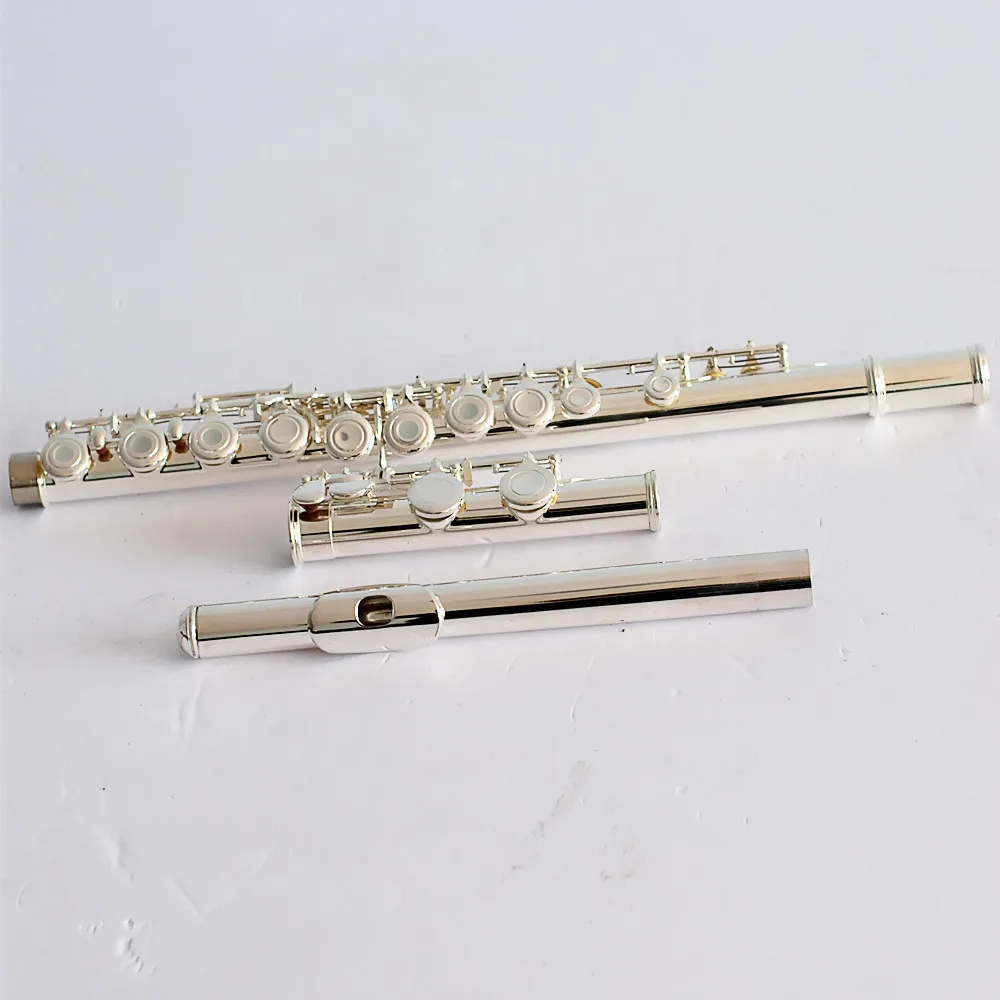 

Professional 16 Open Holes For Sale Silver Plated Instrument Flute