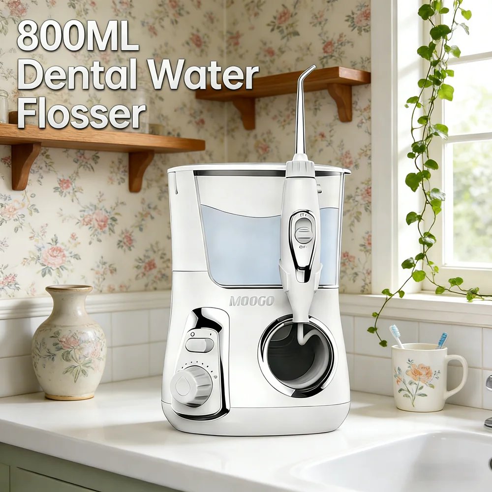 

10-режимный настольный ирригатор для полости рта с 5 насадками, профессиональный стоматологический водоструйный ирригатор, домашнее спа-устройство для ухода за полостью рта для глубоких зубов