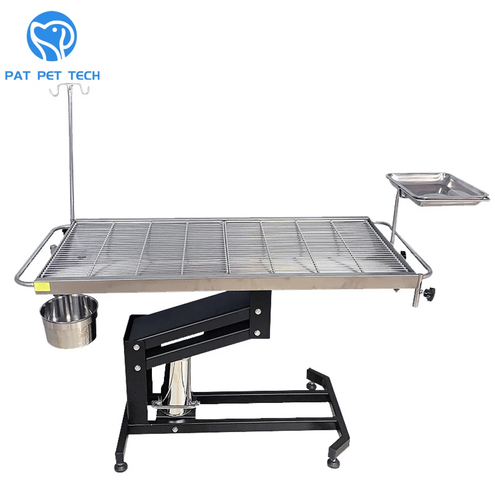 

PAT PET Mobile Examination Treatment Hydraulic Veterinary Operation Table Stainless Steel Veterinary Surgery Table