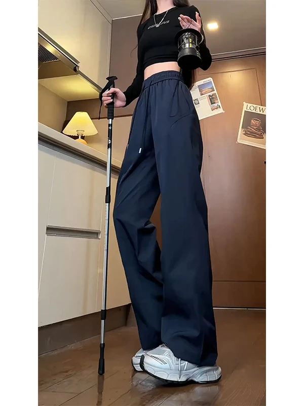 Qui Dry Outdoor Casual Sports Straight Leg Long Pants Men's Sle American Slant Cut Spring Function Tee Protection Trousers