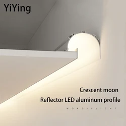 Profil aluminiowy Led Light Return reflektor Slot lampa długa taśma światło liniowe sufit z płyt gipsowych darmowe miękkie światła kanału dla domu