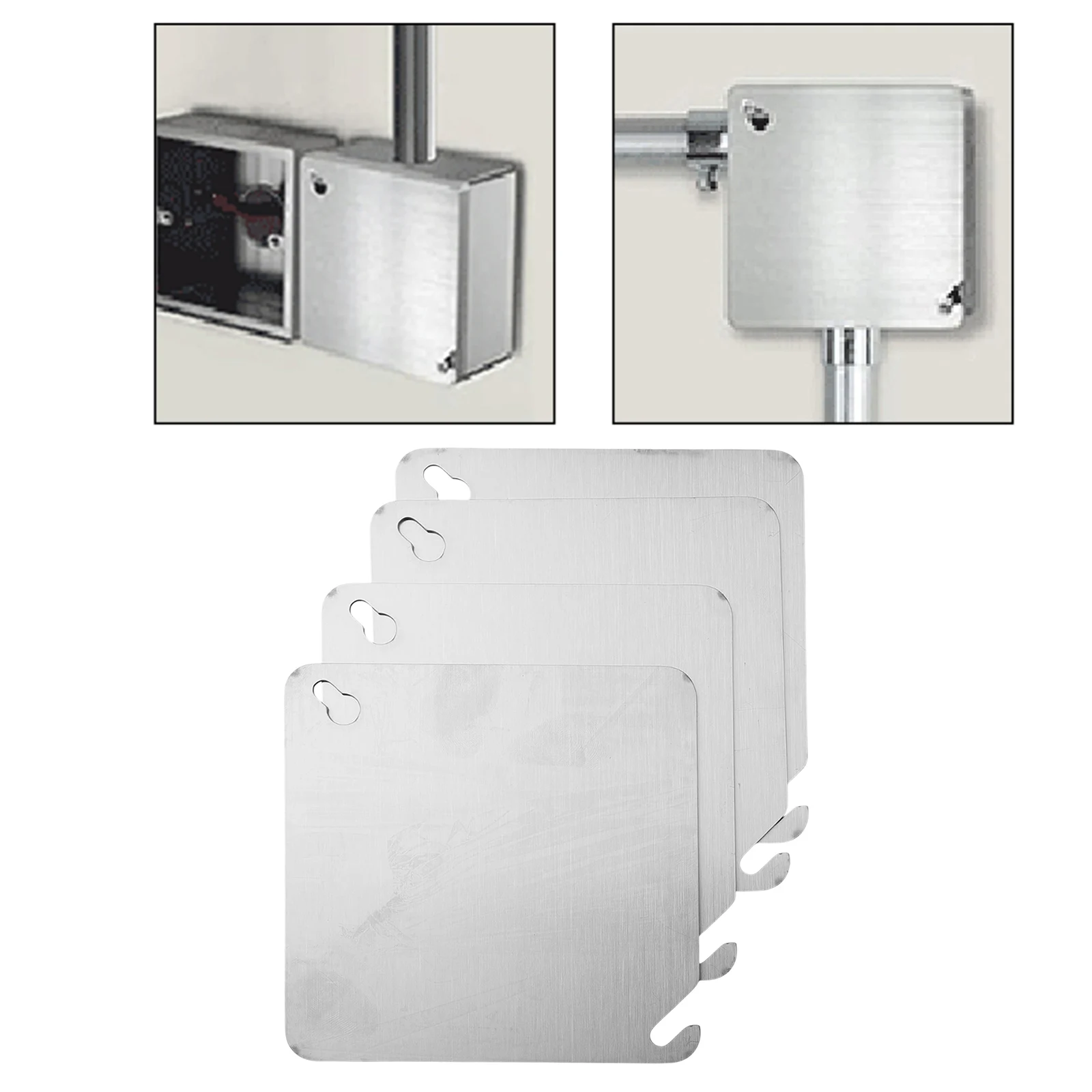 4 Inch Cover Plate Electrical Box Cover Electrical Safety Easy Installation Cover Flame Retardant Plate For Home Use