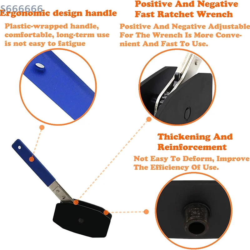 

High Performance Brake Caliper Installation Tool Kit with Ratchet Piston Spreader System Auto Repair Equipment