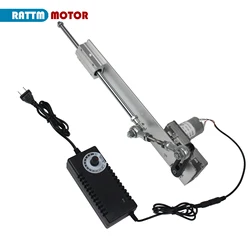 DC 24V Reciprocating Motor Linear Actuator Stroke Adjustable Telescopic Rocker Arm Mechanism Gear Motor Speed Regulation Adapter