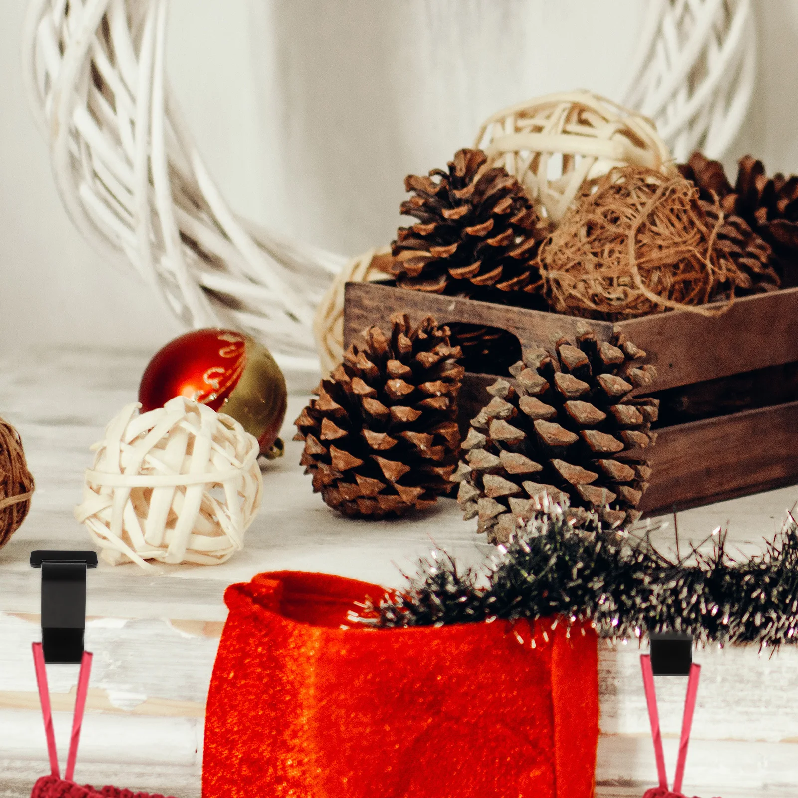 

Christmas Stocking Holder Fireplace Hanging Hook Metal Mantel Hook for Hanging Stockings Gifts Christmas Decor