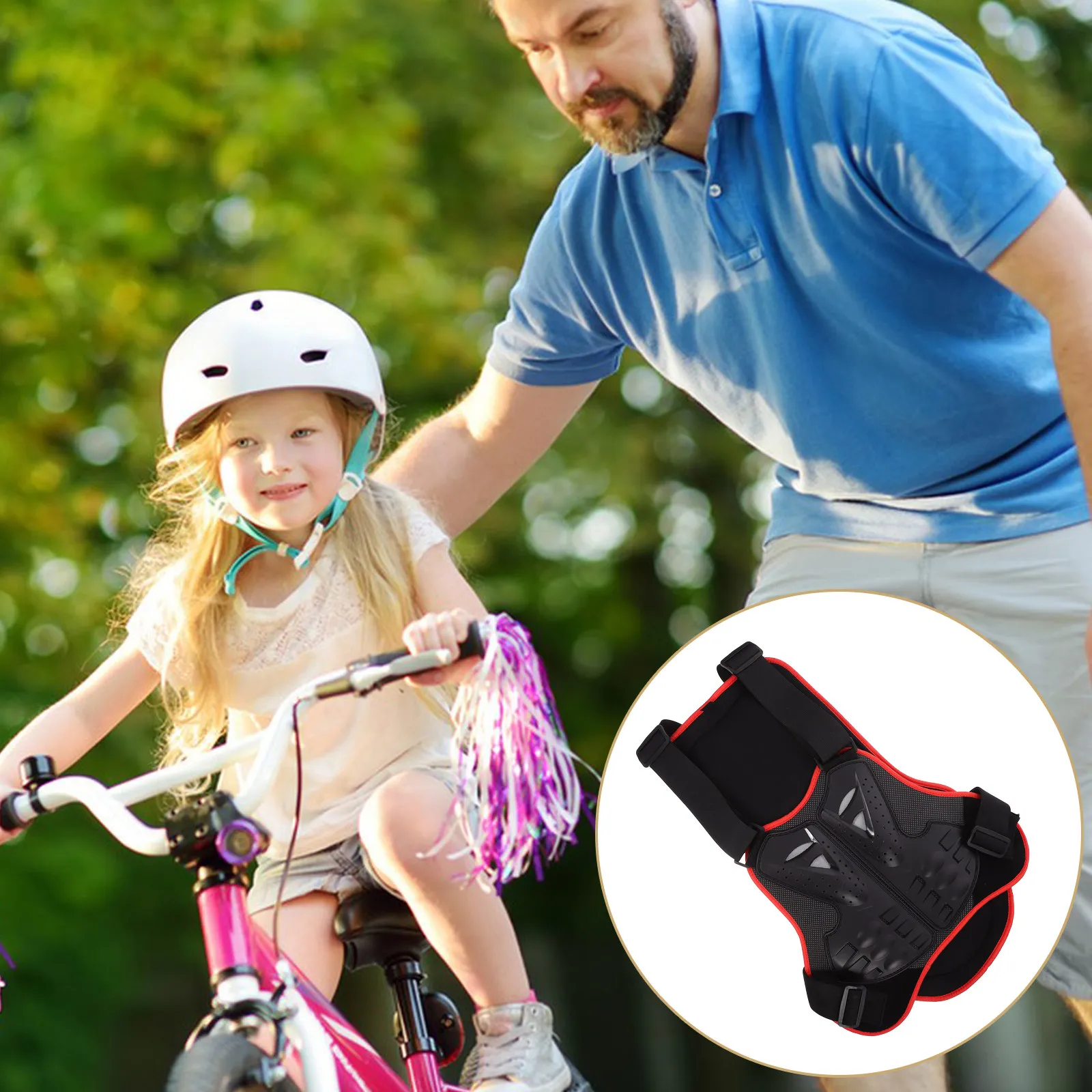 Children Riding Protective Vest Size L Wear Resistant Ergonomic Outdoor Sports Body Protection Gear for Cycling Motor Activities