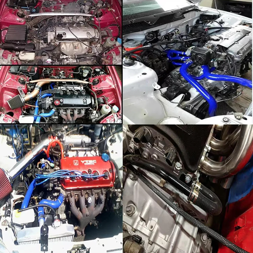 Mangueira de silicone automotiva de 4m, resistente ao calor, tubo de vácuo de alta pressão, ar quente, tubo de água, cilindro de borracha para automotivo