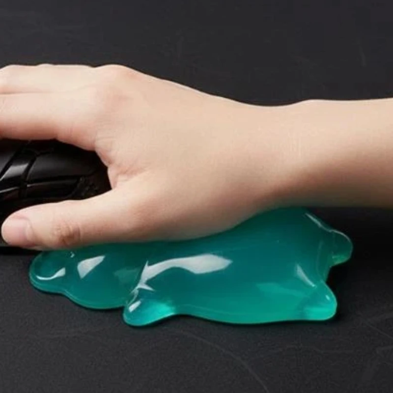 

Мягкая прозрачная подставка для запястья в форме медведя - Эргономичная гелевая опора для снятия боли - Милый силиконовый коврик для мыши для дома и офиса