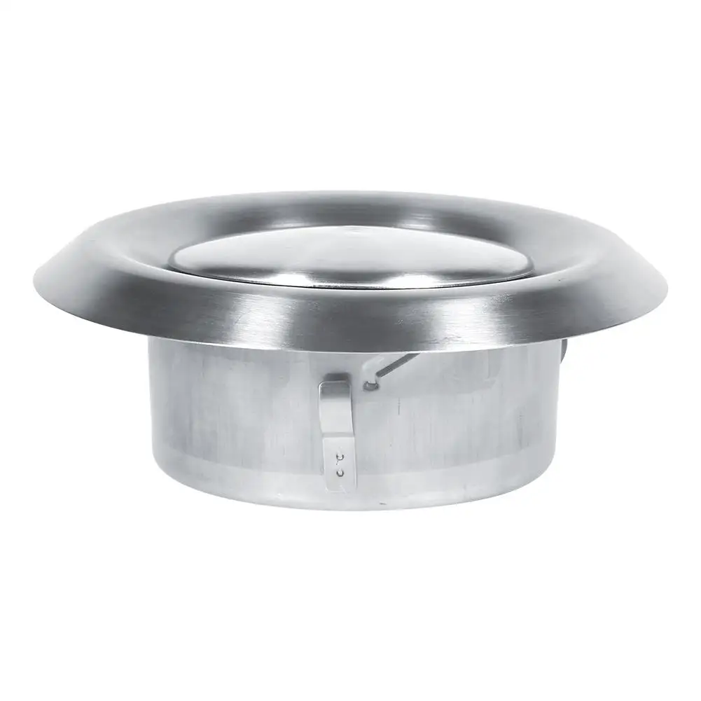 Adjustable Stainless Steel Round Vent Cover for Home Wall/Ceiling - 3 Sizes