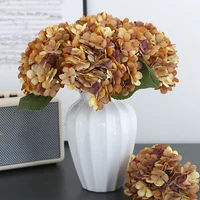 Autumn Hydrangea Artificial Flower Retro Style Home Dining Table Decoration Hotel Wedding Art Decoration Simulation Flower 5