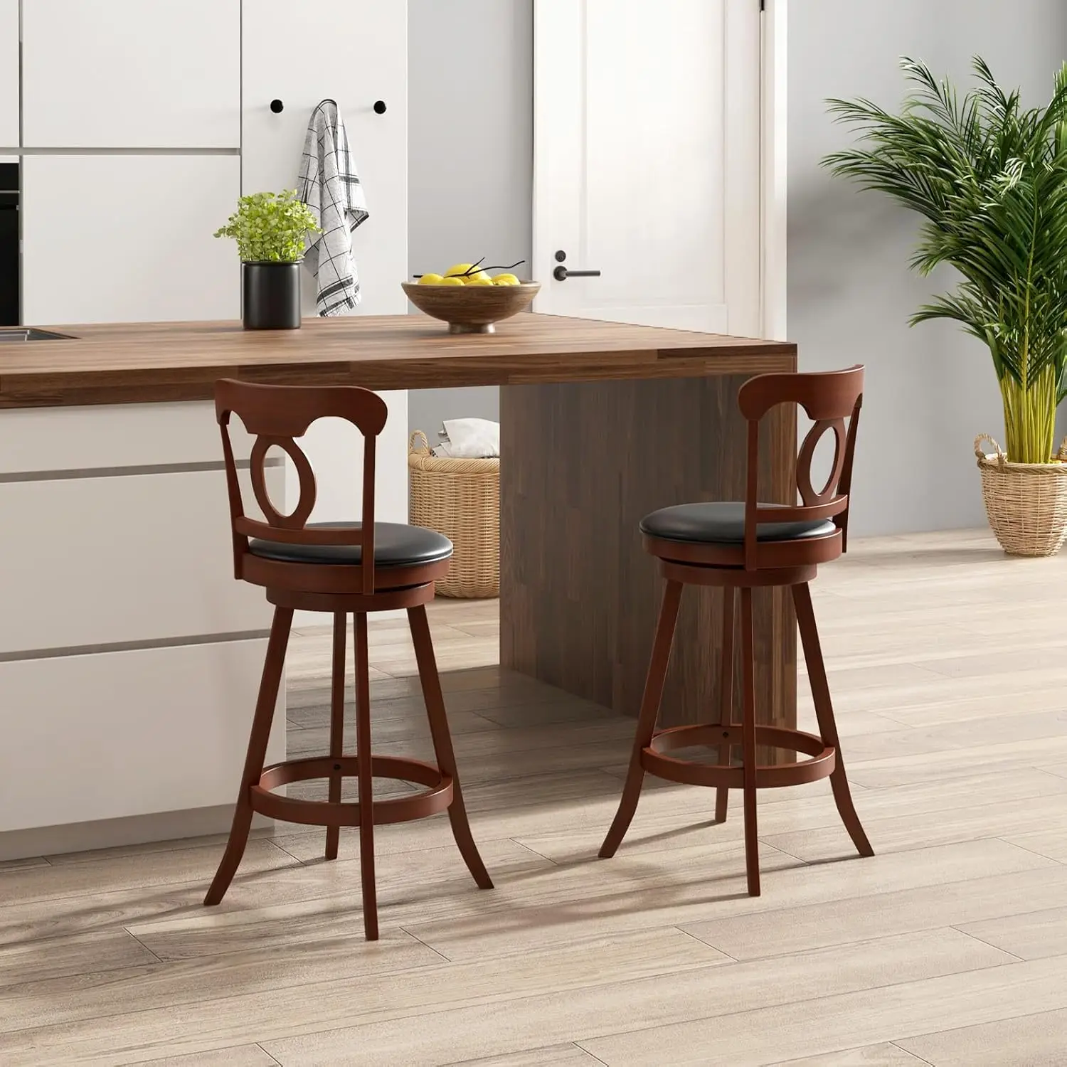 Giantex Swivel Bar Stools Set Of 4, 30