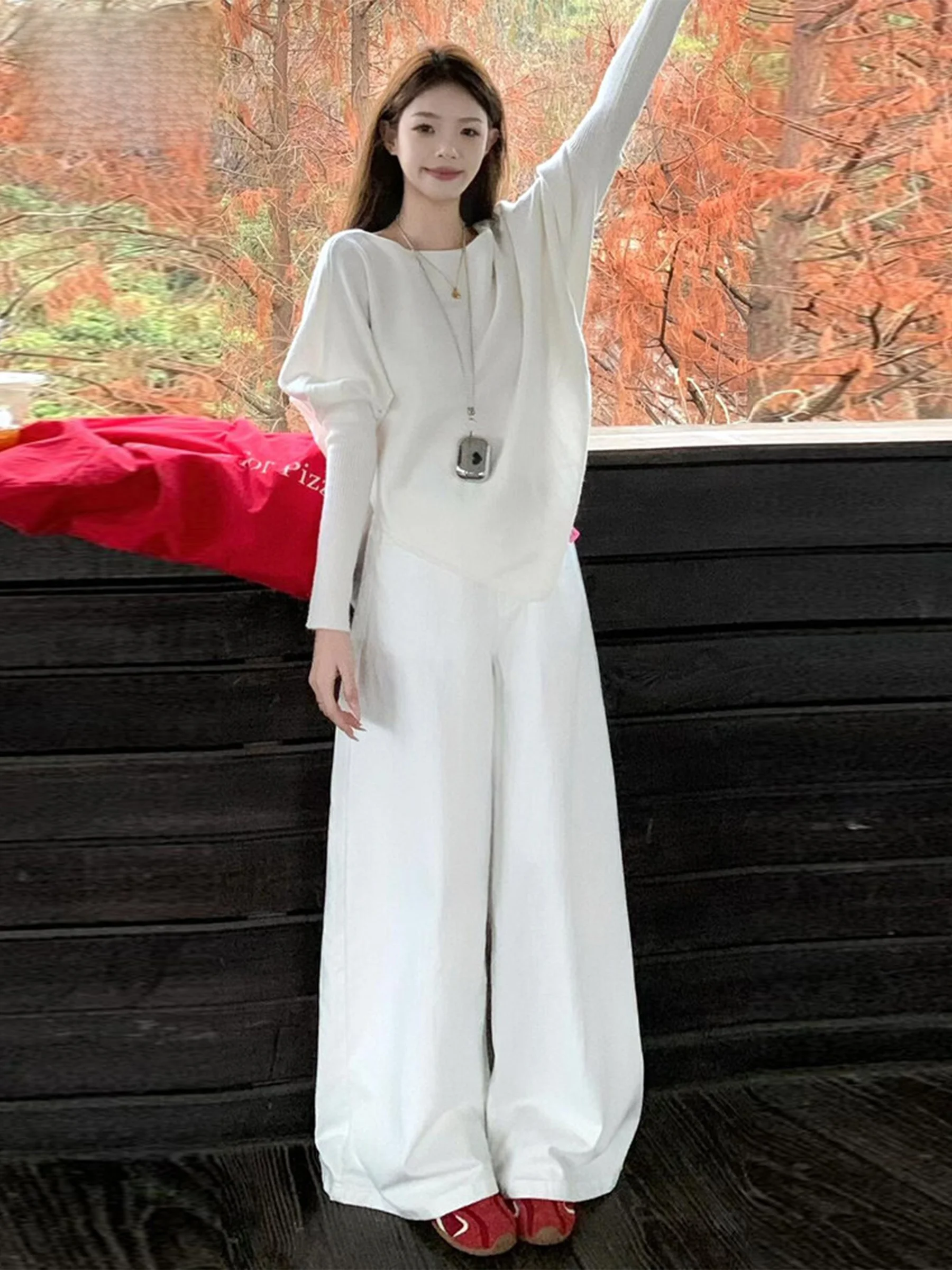 

Американский дизайн, джинсы с высокой талией и широкими штанинами, женские свободные прямые брюки в пол, повседневные, весна-лето, новинка