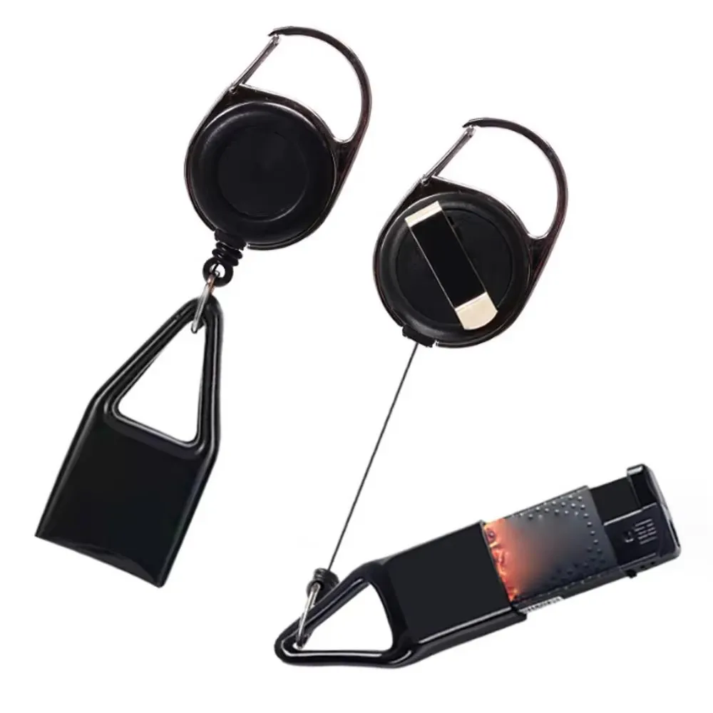 1/3/6Pcs Silicone Lighter Protective Cover with Retractable Keychain Regular Size Holder Sleeve Clip Smoking Accessories
