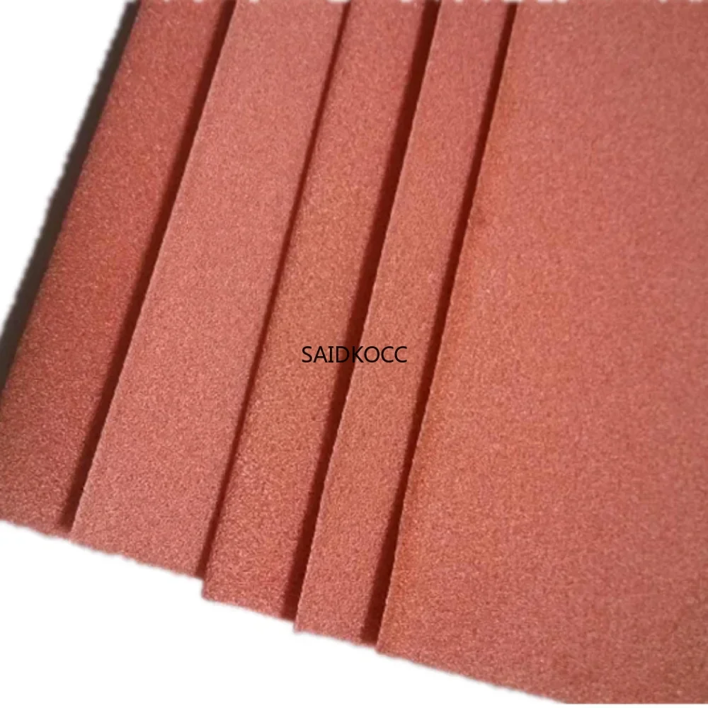 Espuma de cobre Cu de alta porosa SAIDKOCC 99,99% Espuma de cobre 40 PPI 110 PPI 300 mm x 200 mm x 2 mm de espessura