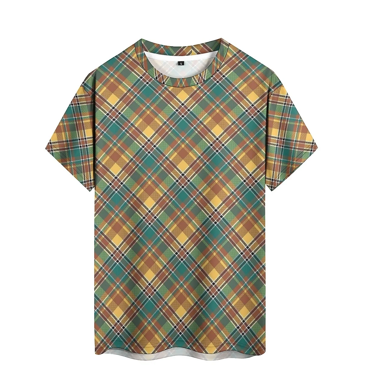 

Cool Lightweight Suburban Travel Men's 3D Printed Short Sleeve T-Shirt - High-Quality Printing