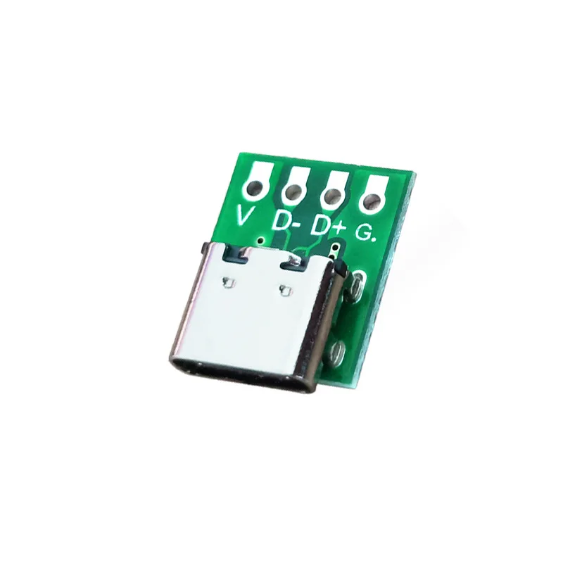 Type C Female Plug Test Board 16 PIN to 2.54 Big Power Convert Board Double Side Positive Negative Insertion USB C 3.1 Adapter view 6