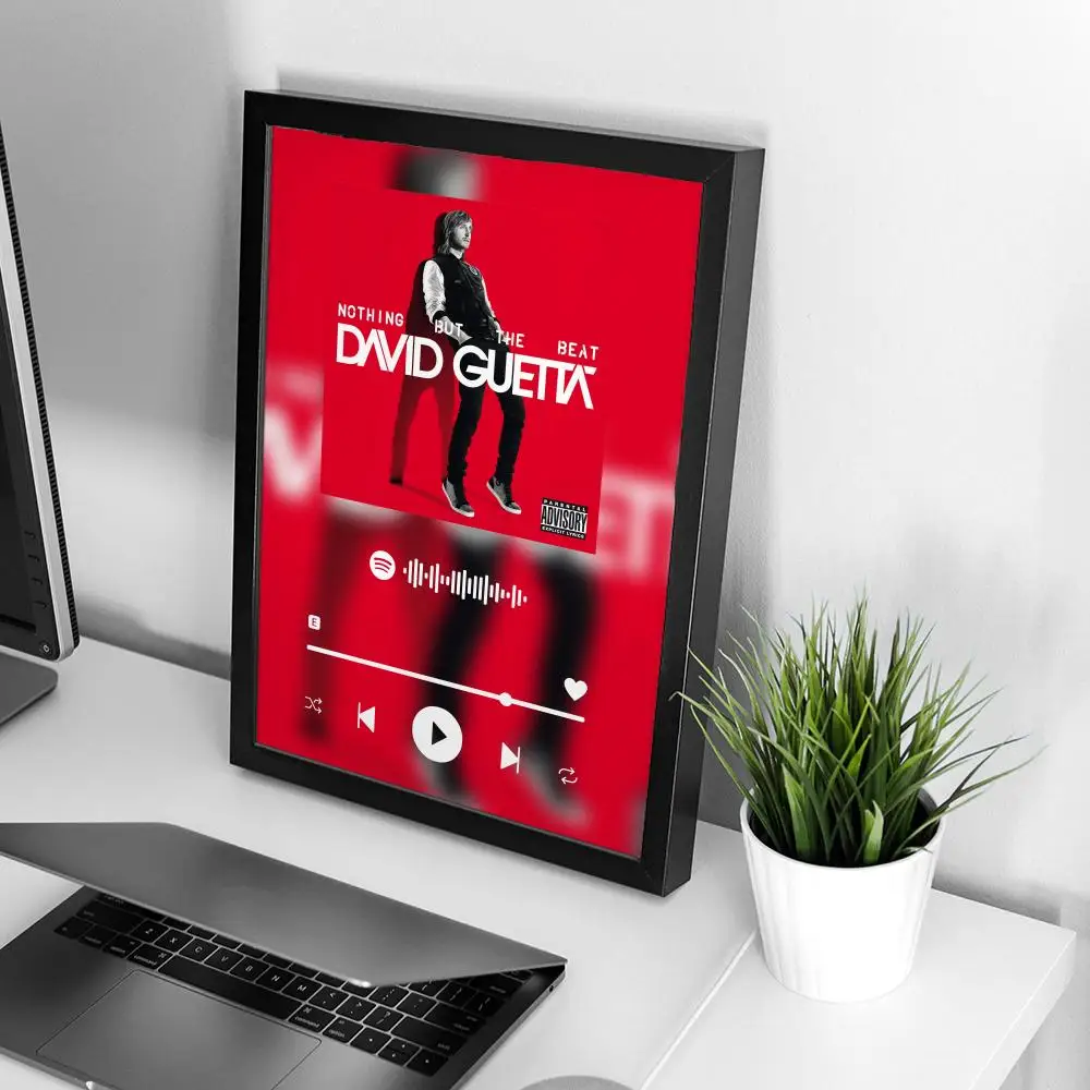 D-David G-Guetta Poster Music Album Prints Canvas Tracklist Wall Art Picture Living Room Home Decor Cover 50X70