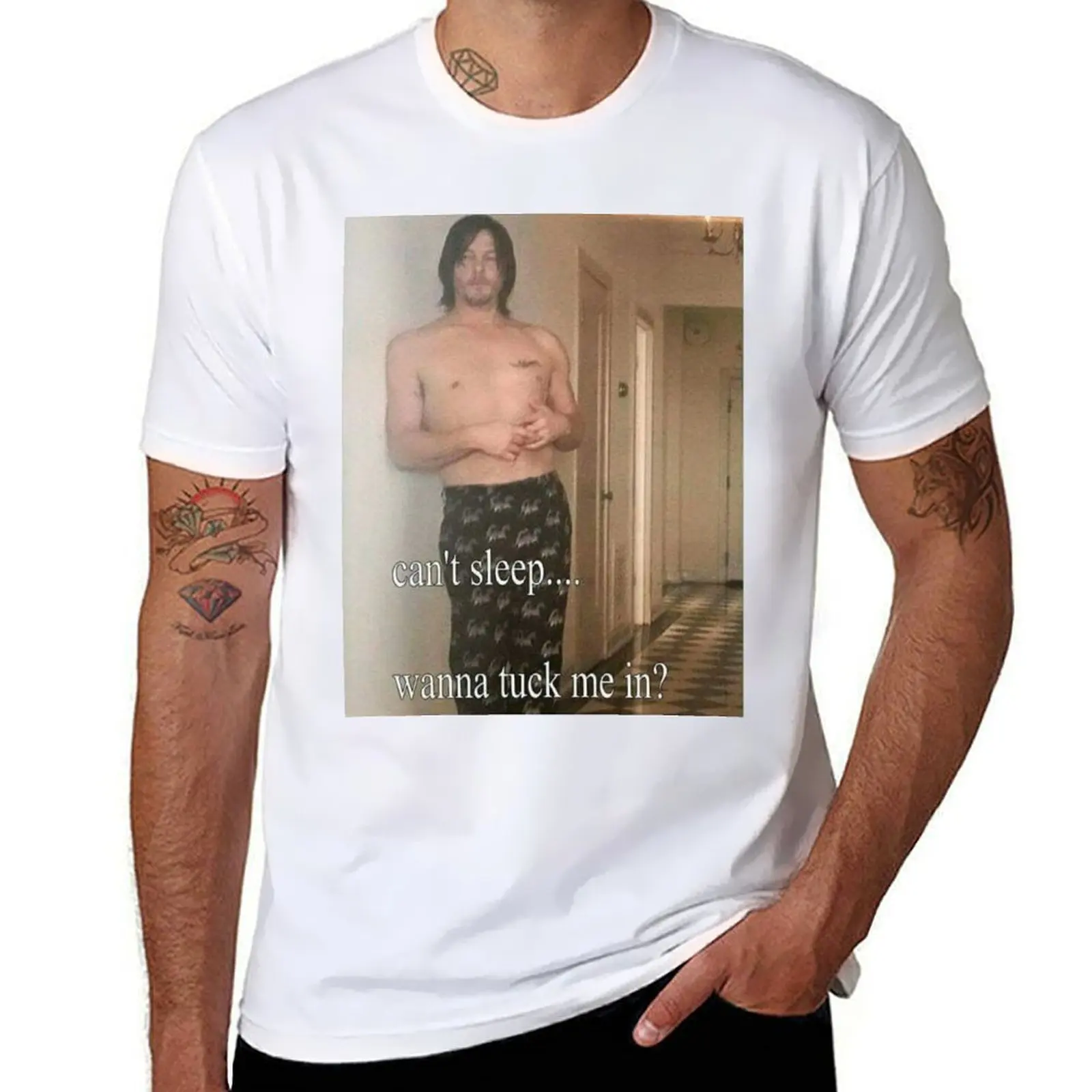 

Can't sleep.. Daryl Dixon T-Shirt funny t shirts dark humor essential t shirt T-Shirt