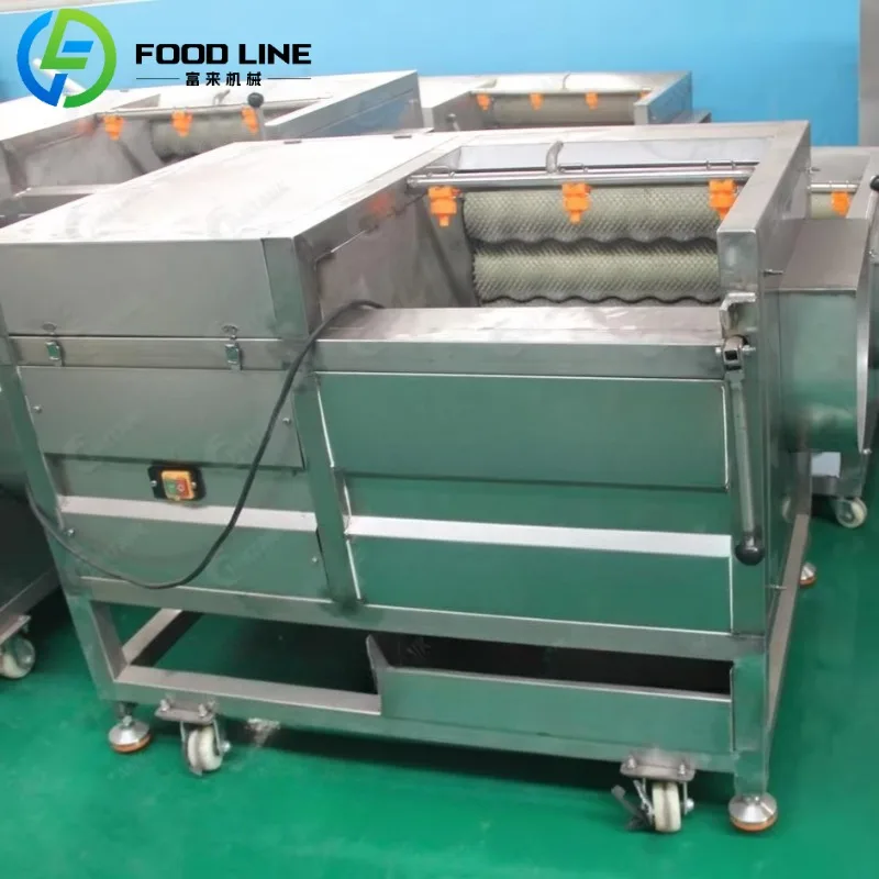 Máquina peladora de patatas yuca, pulidora de frutas, zanahoria, ñame, peladora y lavadora de frutas