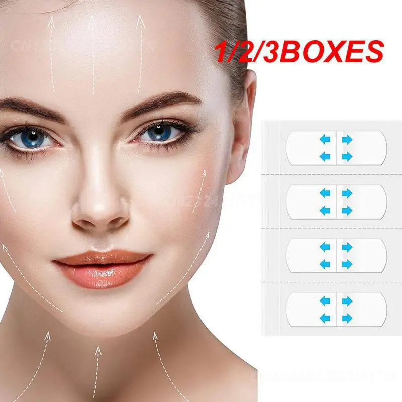 1/2/3BOXES Face Makeup Adhesive Firming For Face Slimming Breathable Slimming Effect Instant Face-lift Waterproof