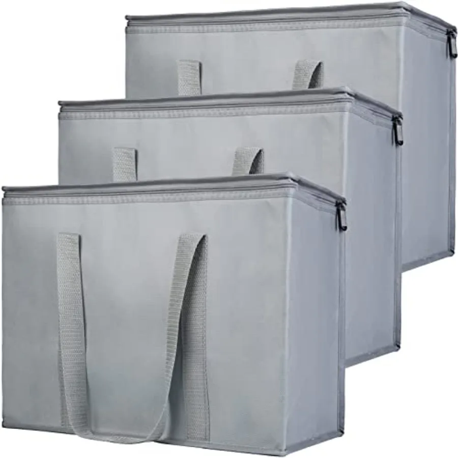 

Набор из 0 термосумок для продуктов, многоразовых сумок для пикника, сумок-холодильников с надежной фиксацией, термосумок для доставки еды/пиццы, коммерческих термосумок