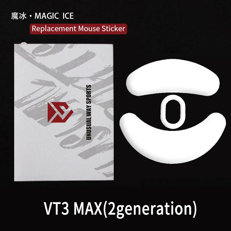 Niestandardowe ślizgacze do myszy UnusualWaySports VT3 MAX 2. generacji, zakrzywiona powierzchnia, PTFE, zapobiegające zginaniu się, magiczne lódzie. — zdjęcie produktu 5