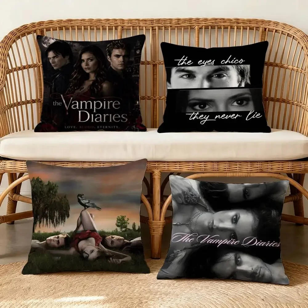 Classic The Vampire Diaries Personalized   Pillow Dust Cover Bedroom Kids Party Decoration Pillowcase Birthday Children Gift