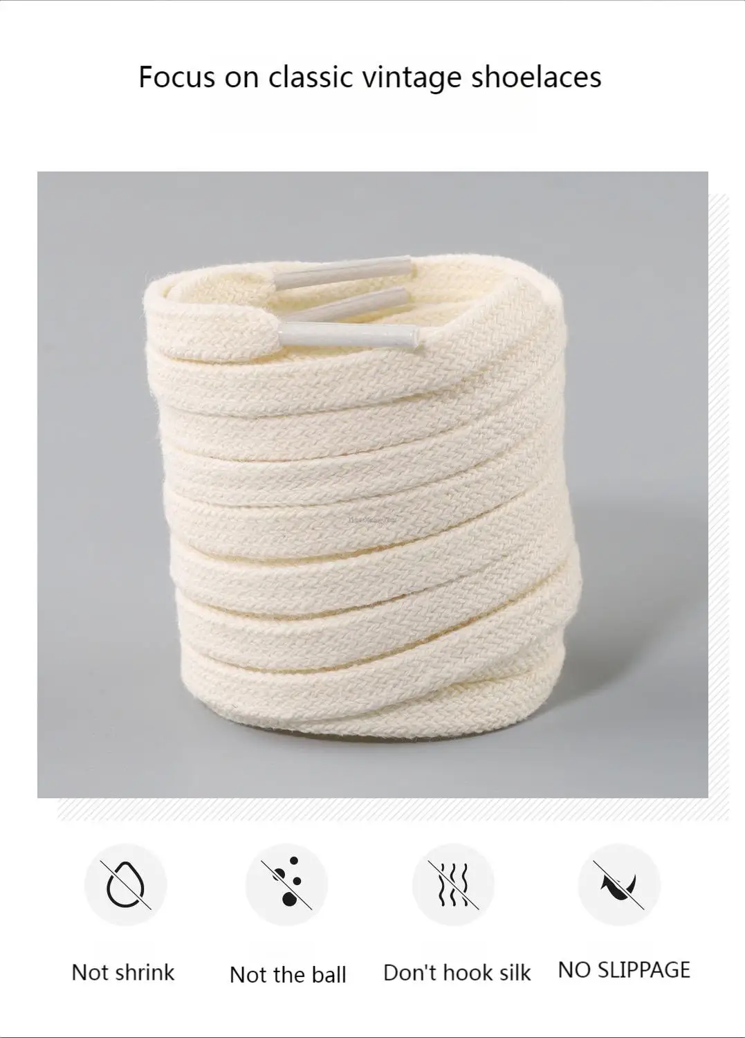 Classic Flat Shoelaces Quality Cotton Shoe Laces Durable Solid Shoelaces for Sneakers Canvas Shoes 100/120/140/160CM 1Pair/2Pair