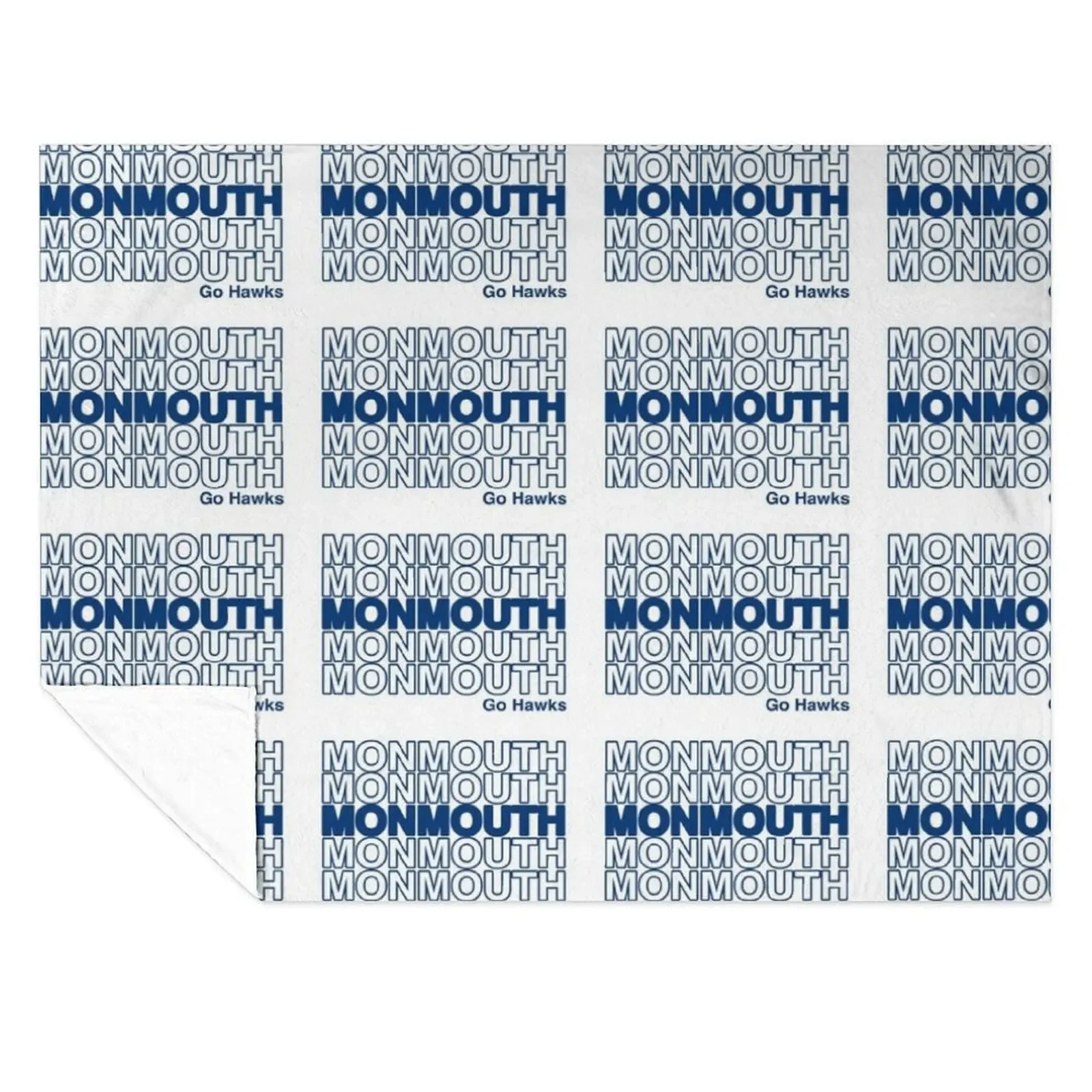 

monmouth university go hawks Throw Blanket halloween Bed Fashionable Furrys Luxury St Blankets