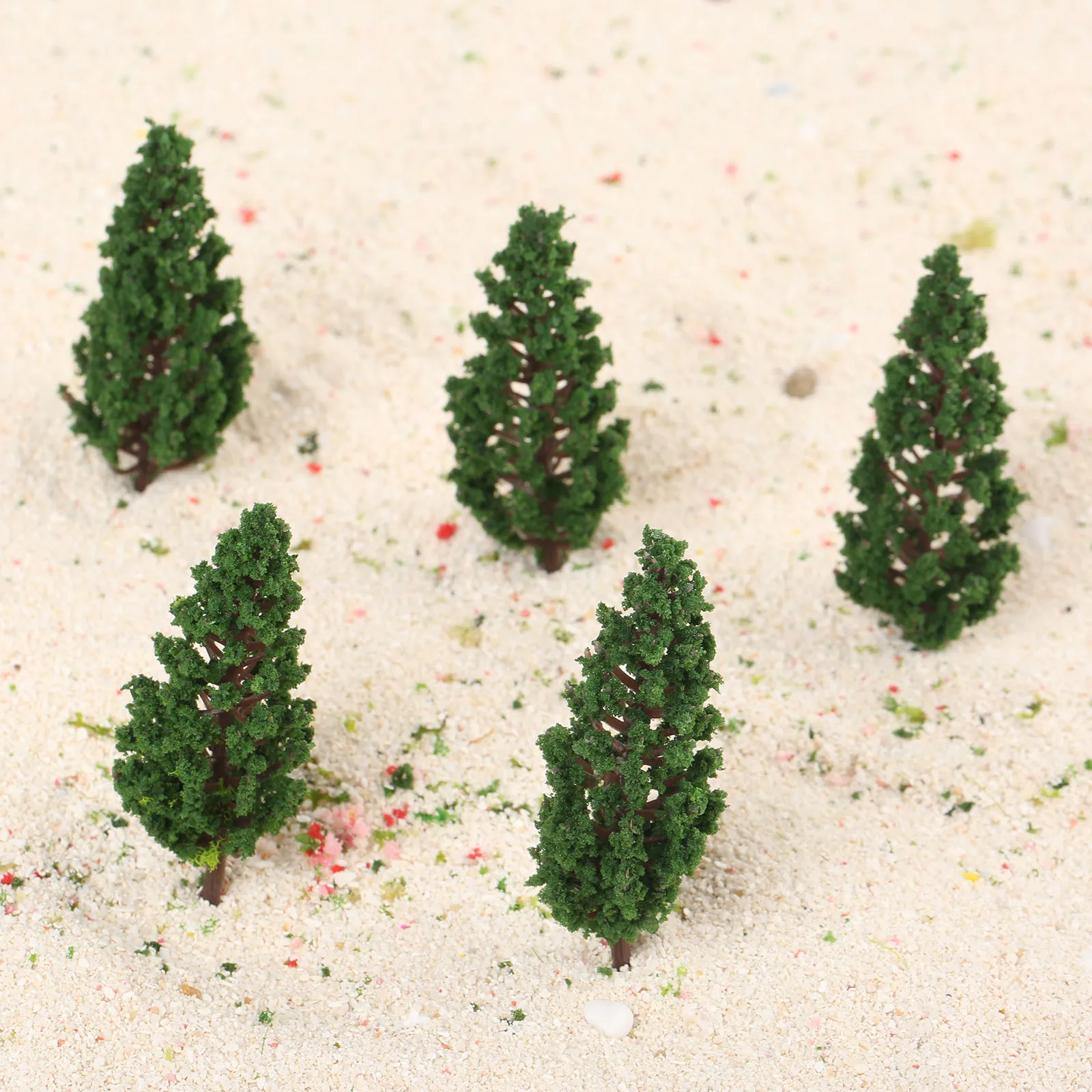 50 قطعة نموذج أشجار الصنوبر نموذج قطار أشجار HO أو OO مقياس المشهد 78 مللي متر نموذج معماري بارك السكك الحديدية مشهد بناء تخطيط