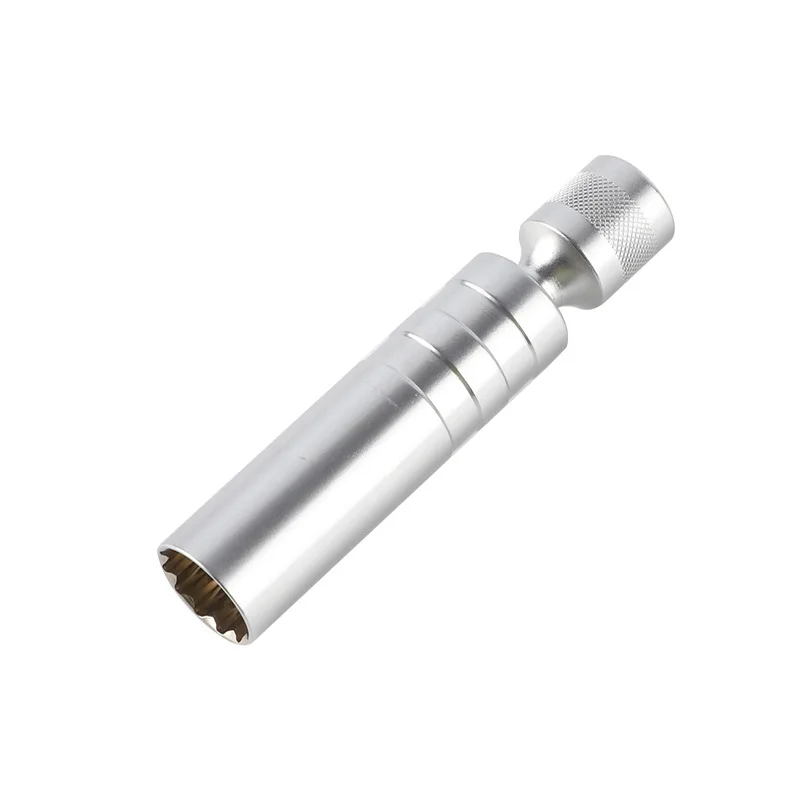 

Universal Magnetic Spark Plug Sleeve with 12 Angle, Automotive Spark Plug Removal Tool