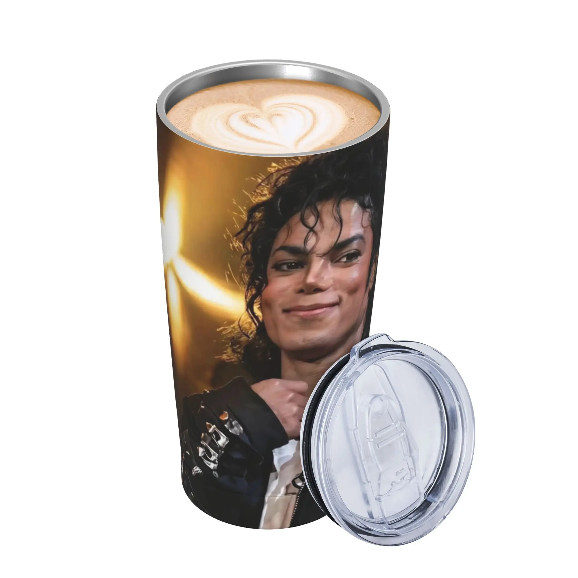 Singer Michael Jacksons MJ Tour 2026 Insulated Tumbler with Straws  Vacuum Coffee Mugs Outdoor Portable Hot Cold Drinks Cup 20oz
