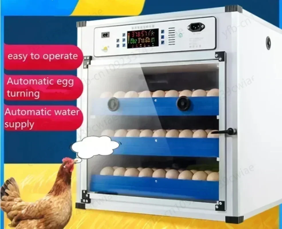 Automatic Hatching Machine 204 Eggs Double Electricity Egg incubatorTemperature and Humidity Control Egg Turning Water Supply