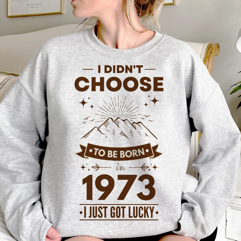 Geboren In 1973 Hoodies Vrouwen Streetwear Japanse Koreaanse Stijl Capuchon Dames Anime Shirt Met Capuchon