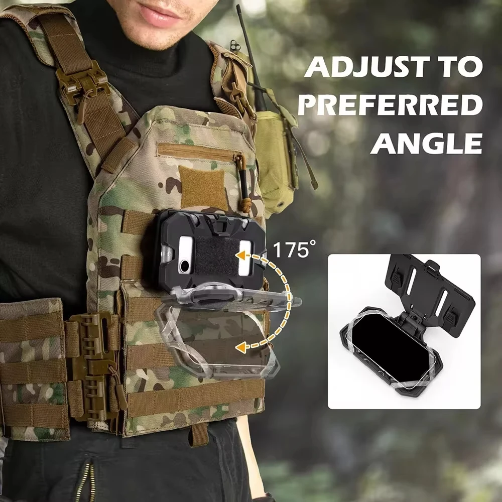 1/5/10pcs Tattico Esterno MOLLE Pieghevole Scheda di Navigazione Airsoft Map Case Admin Pannello Supporto Del Telefono Mobile per il Formato 4.7-6.7in