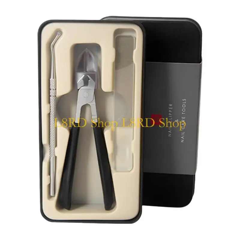L8RD 3Pcs Angled Clippers For Diabetic Care Professional Grooming Tools