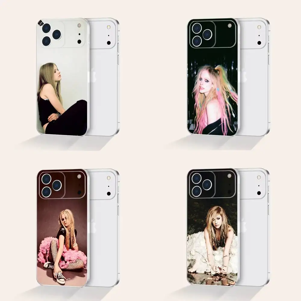

A-Avril Lavigne Rock Let Go For iPhone 17,16,15,14,13,12,11 Pro,Max,Plus,X,XS,XR,SE4,E Mini Transparent Soft Anti-Slip Grip