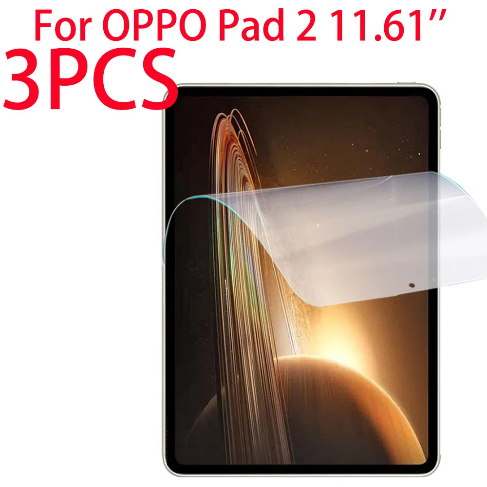 

3 Packs PET Soft Film Screen Protector For OPPO Pad 2 11.61" 2023 Tablet Screen Protective Film OPPO Pad 2 11.61 inches