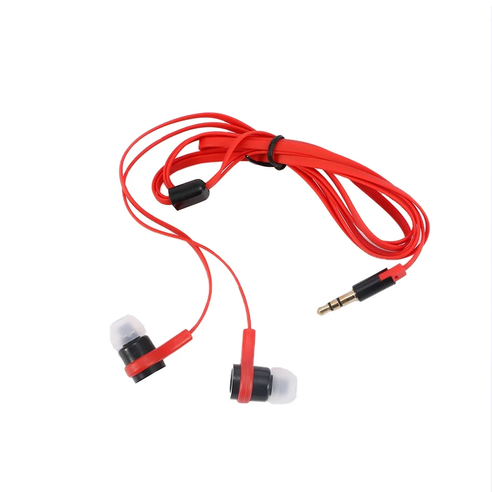 3.5mm In-Ear Earbuds Noodle Line Earphones Bass Stereo Headset Subwoofer Headset Video Game Mobile Phone Earphones