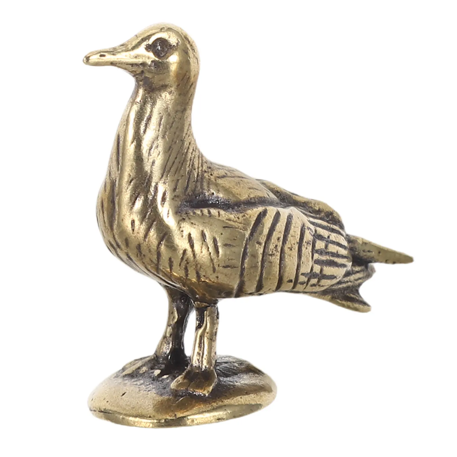 Vintage Solid Brass Pigeon Statue Desktop Decoration Peace Dove Sculpture Office Tabletop Ornament Retro Bird Art Home Office