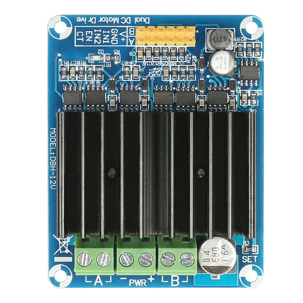 2-kanałowy sterownik prędkości silnika prądu stałego z możliwością zmiany kierunku obrotów, sterownik mostka H, sterownik silnika krokowego do robota, DC 5V-12V 30A dla Arduino