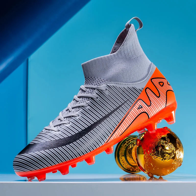 

Adult Soccer Cleats Men Lightweight Football Boots Breathable Professional Sneaker Sport Athletic Ground Football Shoes