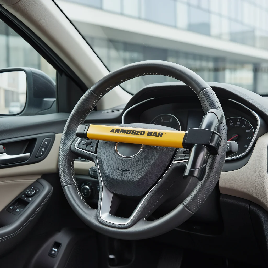 

Замок рулевого колеса автомобиля — универсальный сверхмощный противоугонный поворотный замок из нержавеющей стали